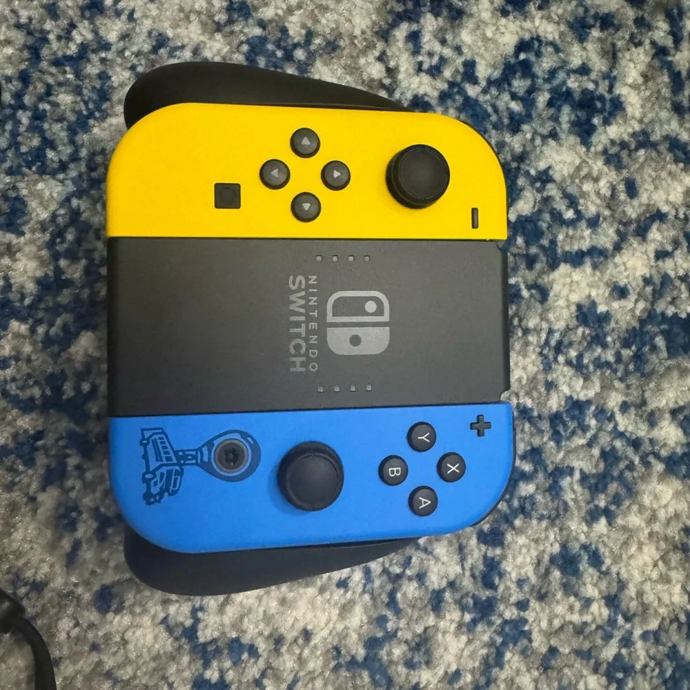 Fortnite Exclusive Nintendo Switch Handheld Console - Yellow and Blue